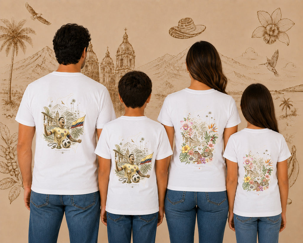 CAMISETA COLOMBIA COMBO FAMILIA