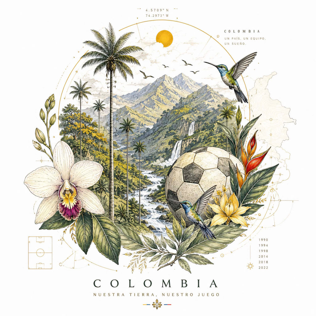 CAMSIETA HOMBRE COLOMBIA COLIBRI