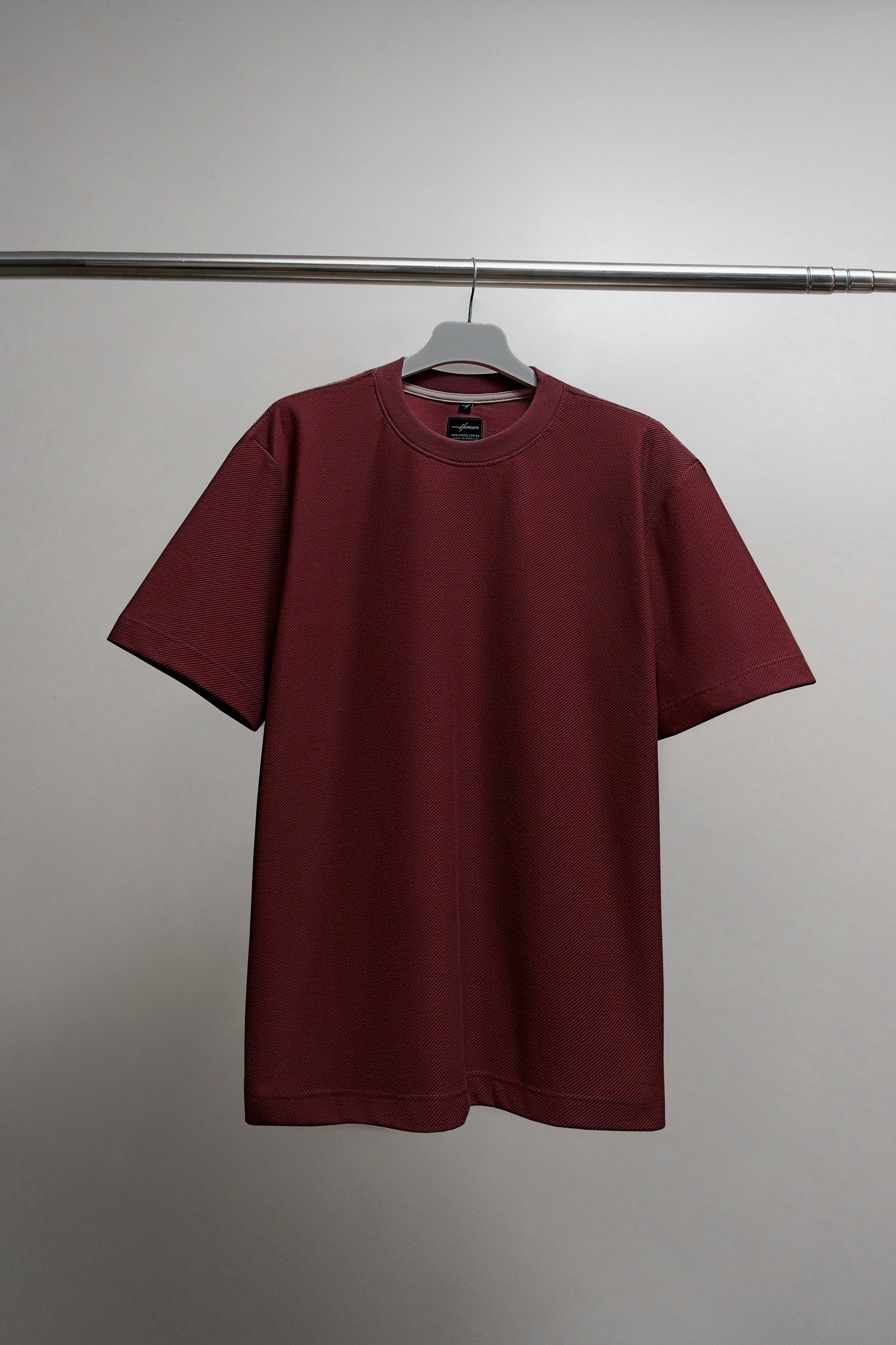 CAMISETA OVERSIZE COLOR VINOTINTO FIORENZO