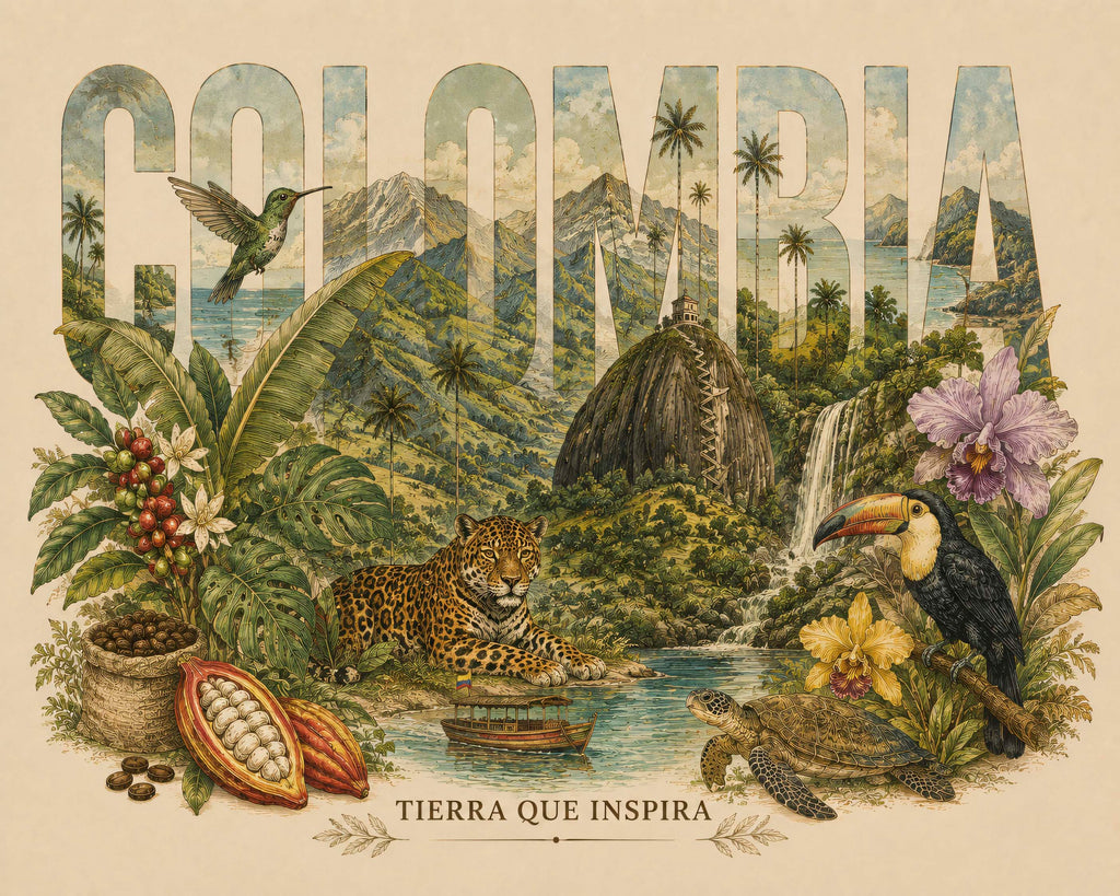 CAMSIETA HOMBRE COLOMBIA MI TIERRA