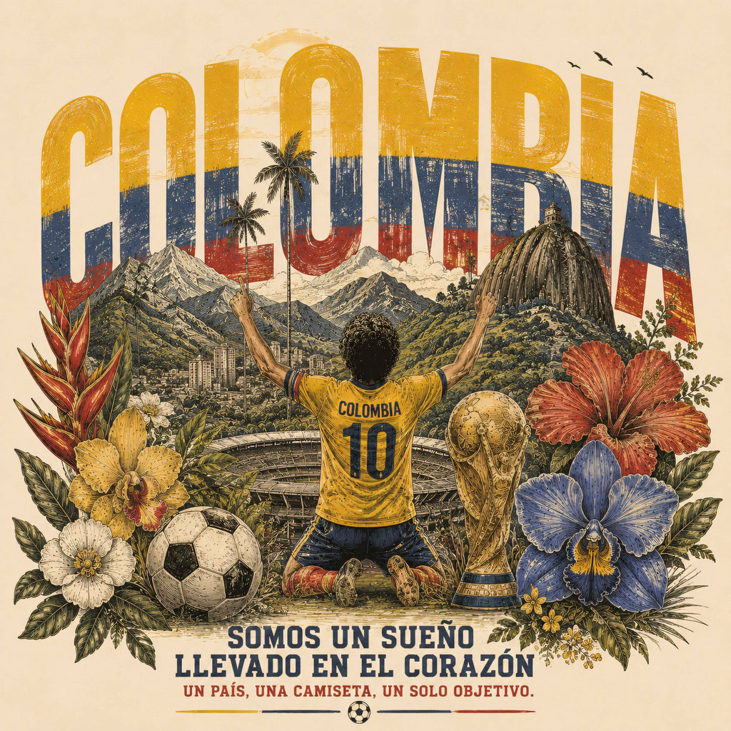 CAMSIETA HOMBRE COLOMBIA MUNDIAL