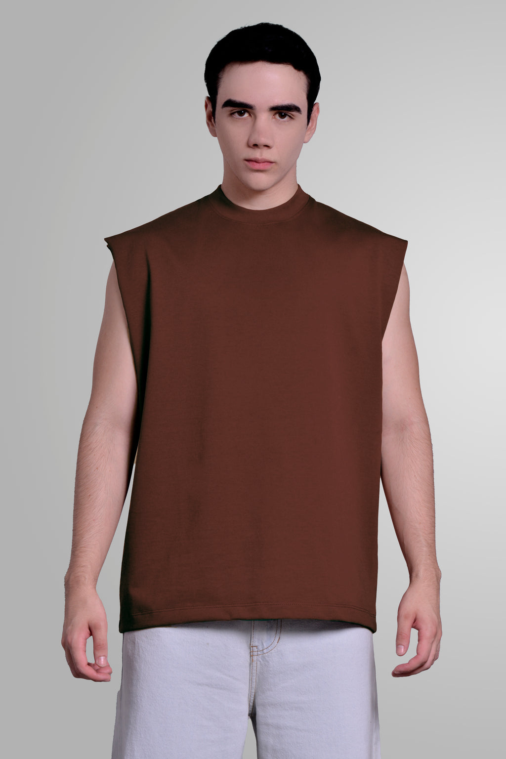 CAMISILLA TANK CHOCOLATE BASICA