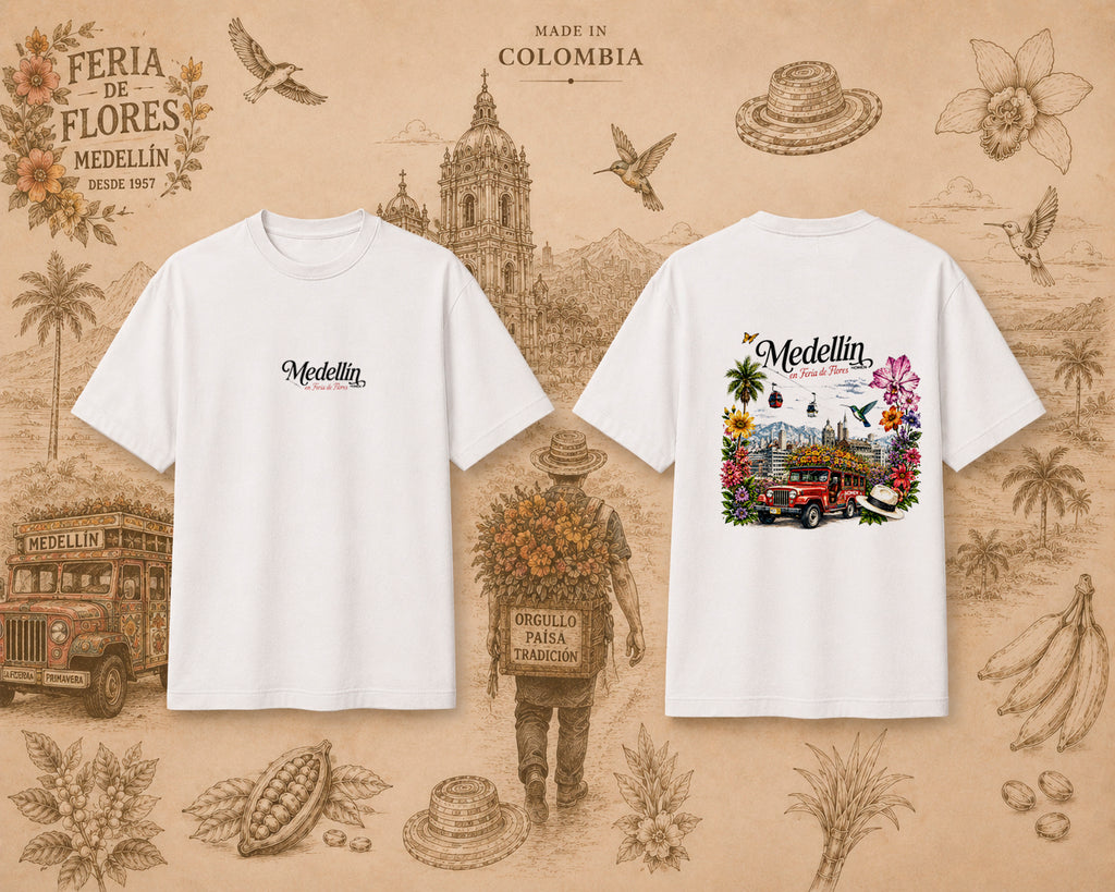 CAMISA UNISEX FERIA DE FLORES CHIVA CULTURAL