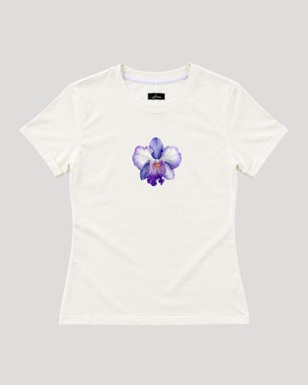 BASICA DAMA BLANCO HUESO ORQUIDEA LILA