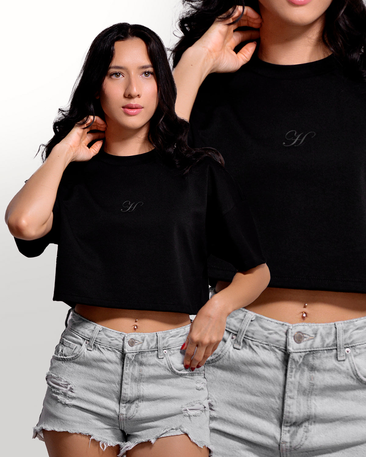 CROP TOP NEGRO