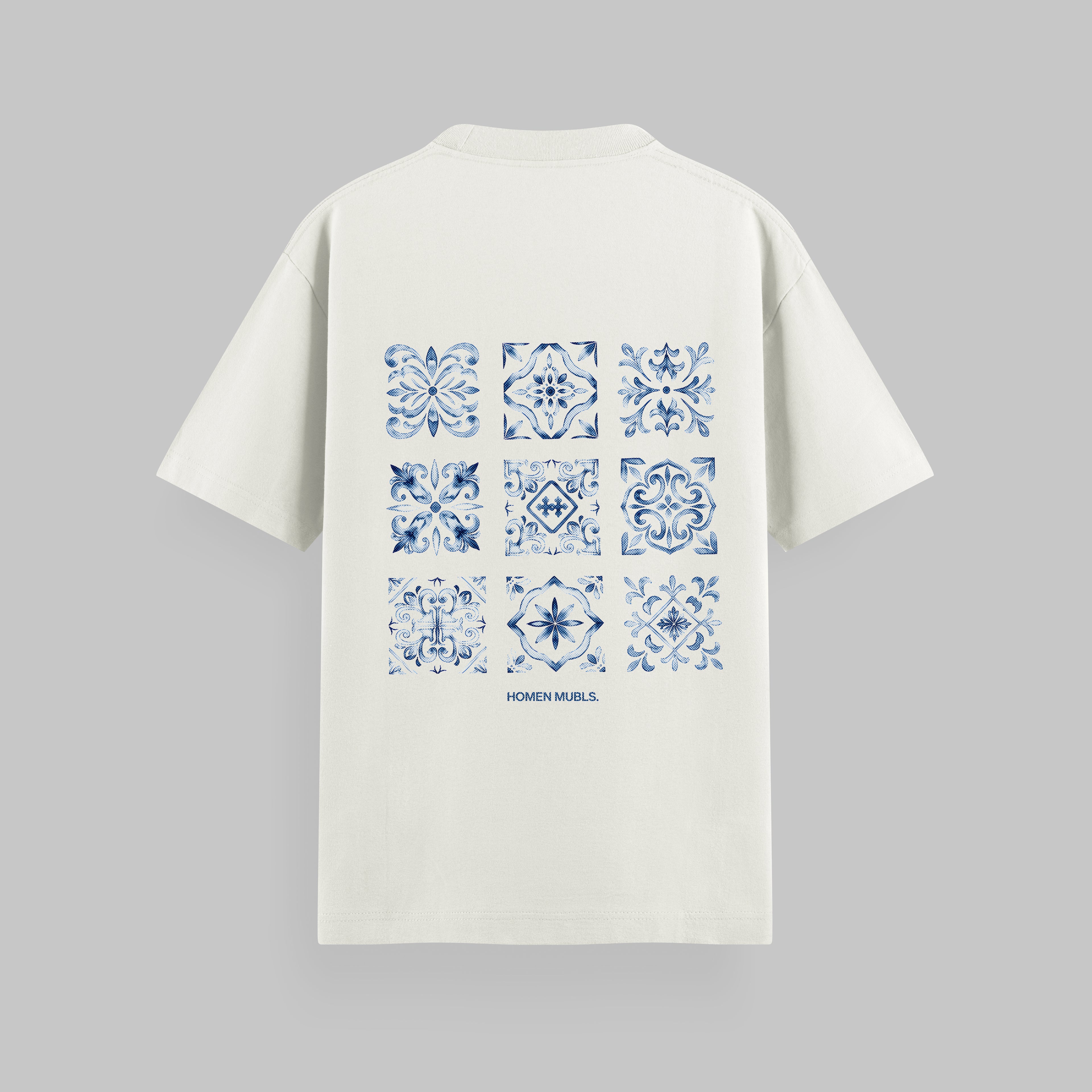 CAMISETA OVERSIZE AZULEJOS