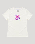 BASICA DAMA BLANCO HUESO ORQUIDEA MORADA