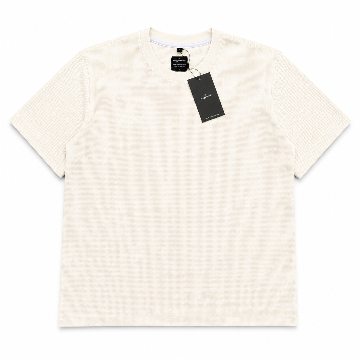 CAMISETA OVERSIZE TEXTURA OKSANA BLANCO HUESO