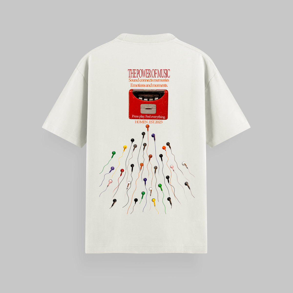 CAMISETA OVERSIZE THE POWER OF MUSIC