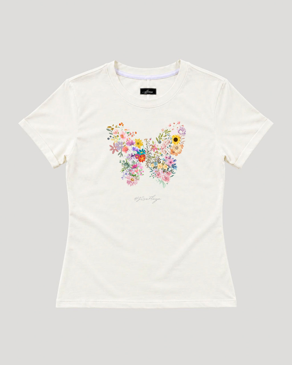 BASICA DAMA BLANCO HUESO MARIPOSA