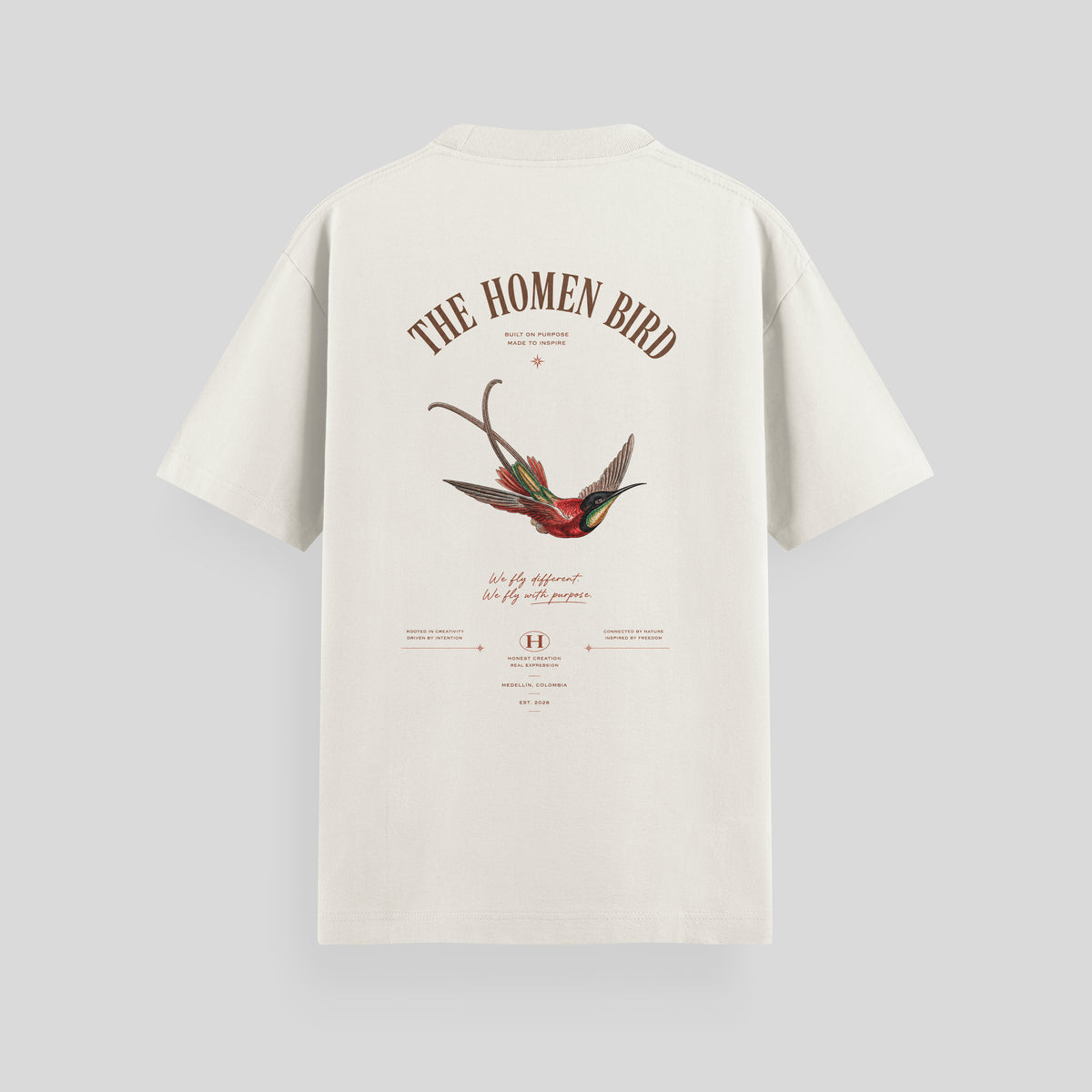 CAMISETA OVERSIZE THE HOMEN BIRD