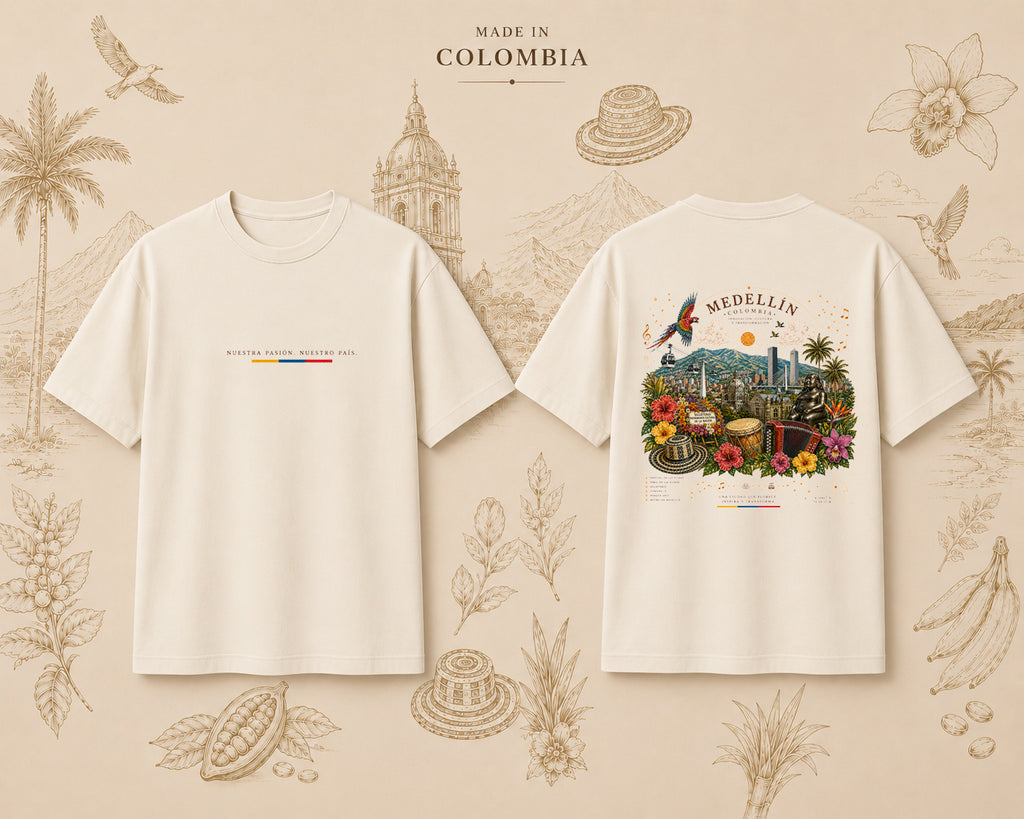CAMISETA HOMBRE REGULAR FIT COLOMBIA - MEDELLÍN