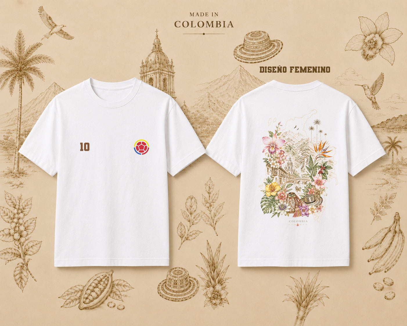 CAMISETA COLOMBIA COMBO FAMILIA