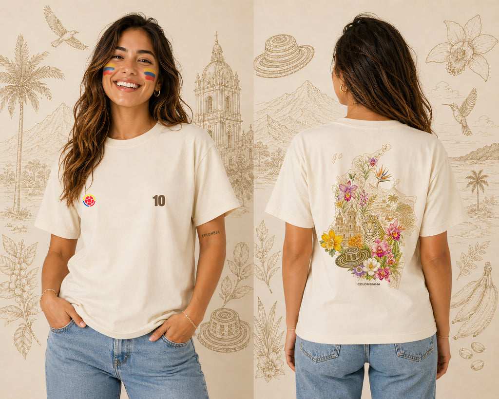 CAMSIETA MUJER COLOMBIA FLOREZ
