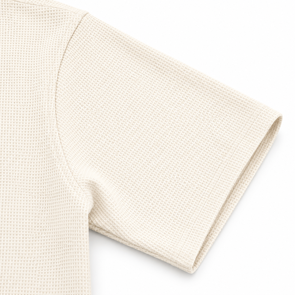 CAMISETA OVERSIZE TEXTURA OKSANA BLANCO HUESO