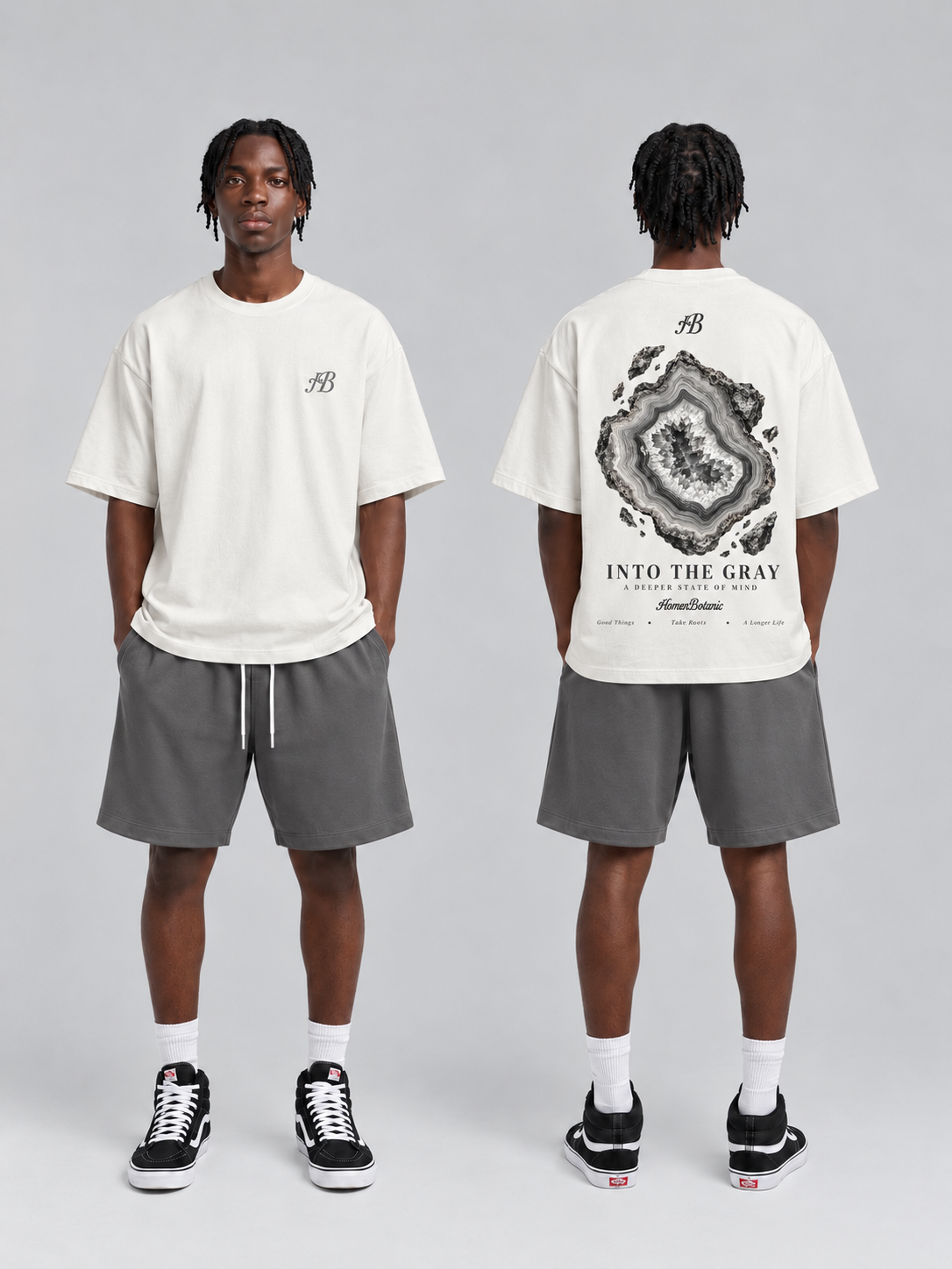 CAMISETA OVERSIZE INTO THE GRAY