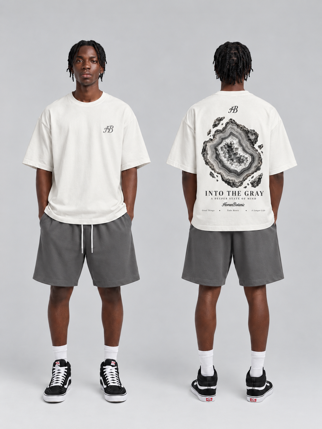 SET CAMISETA Y BERMUDA INTO THE GRAY