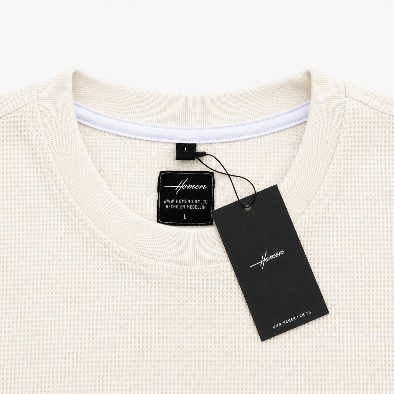 CAMISETA OVERSIZE TEXTURA OKSANA BLANCO HUESO