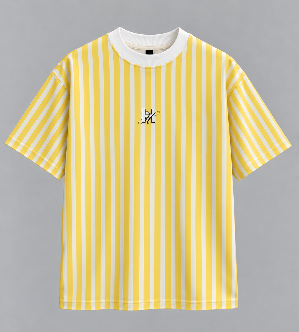 CAMISETA OVERSIZE COLECCIÓN RAYAS FELICIDAD DEL HUMANO