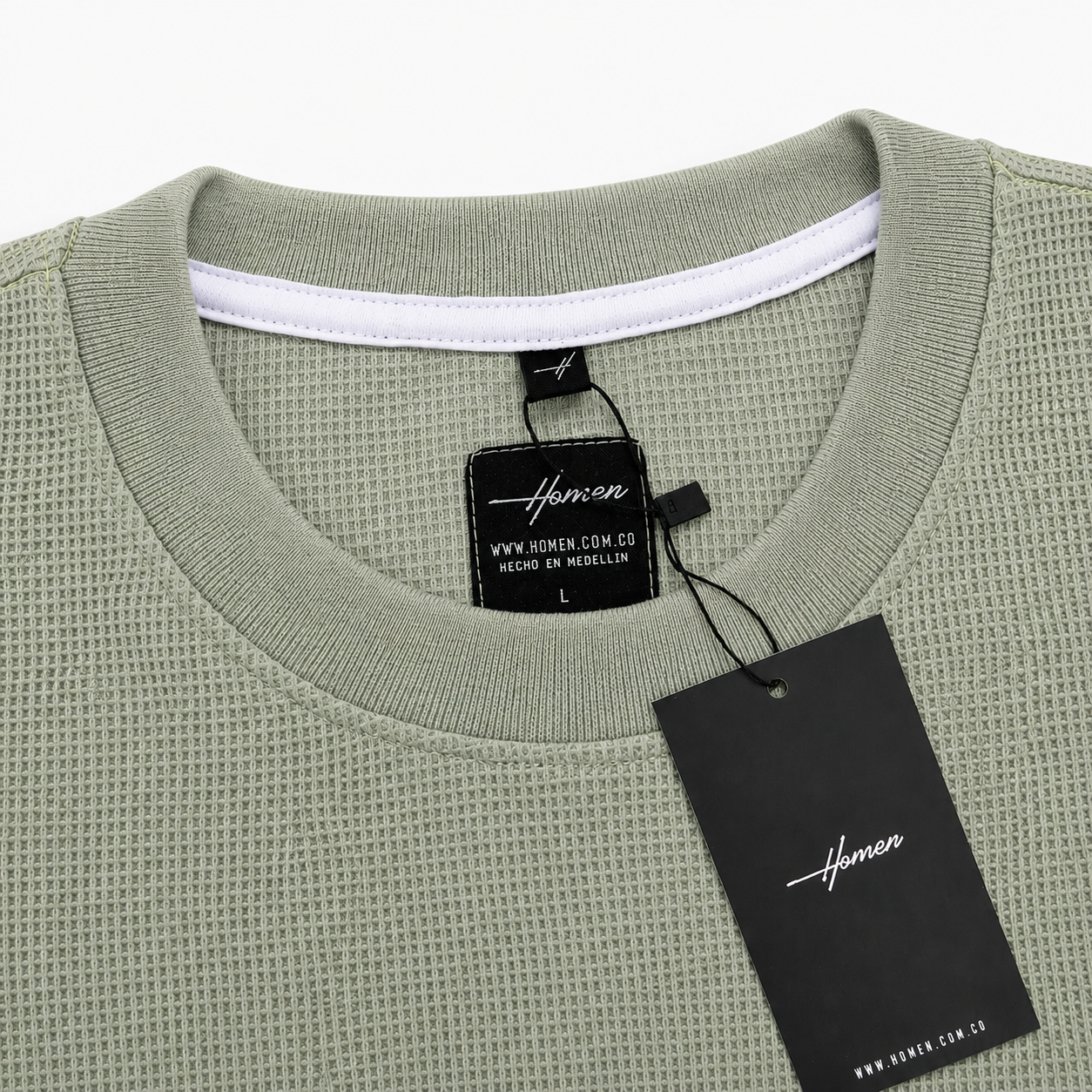 CAMISETA OVERSIZE TEXTURA OKSANA VERDE SECO