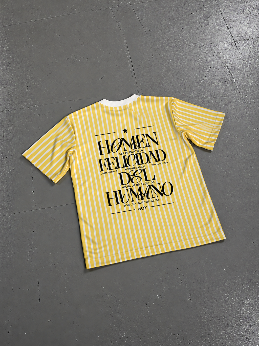 CAMISETA OVERSIZE COLECCIÓN RAYAS FELICIDAD DEL HUMANO