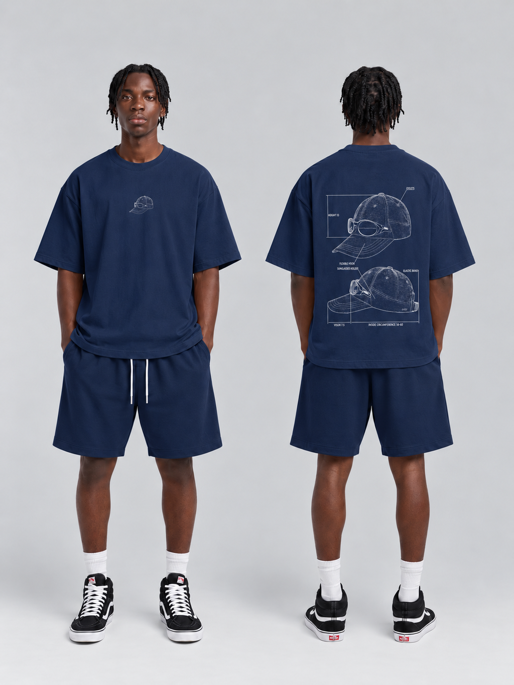 SET CAMISETA Y BERMUDA GORRA BLUES