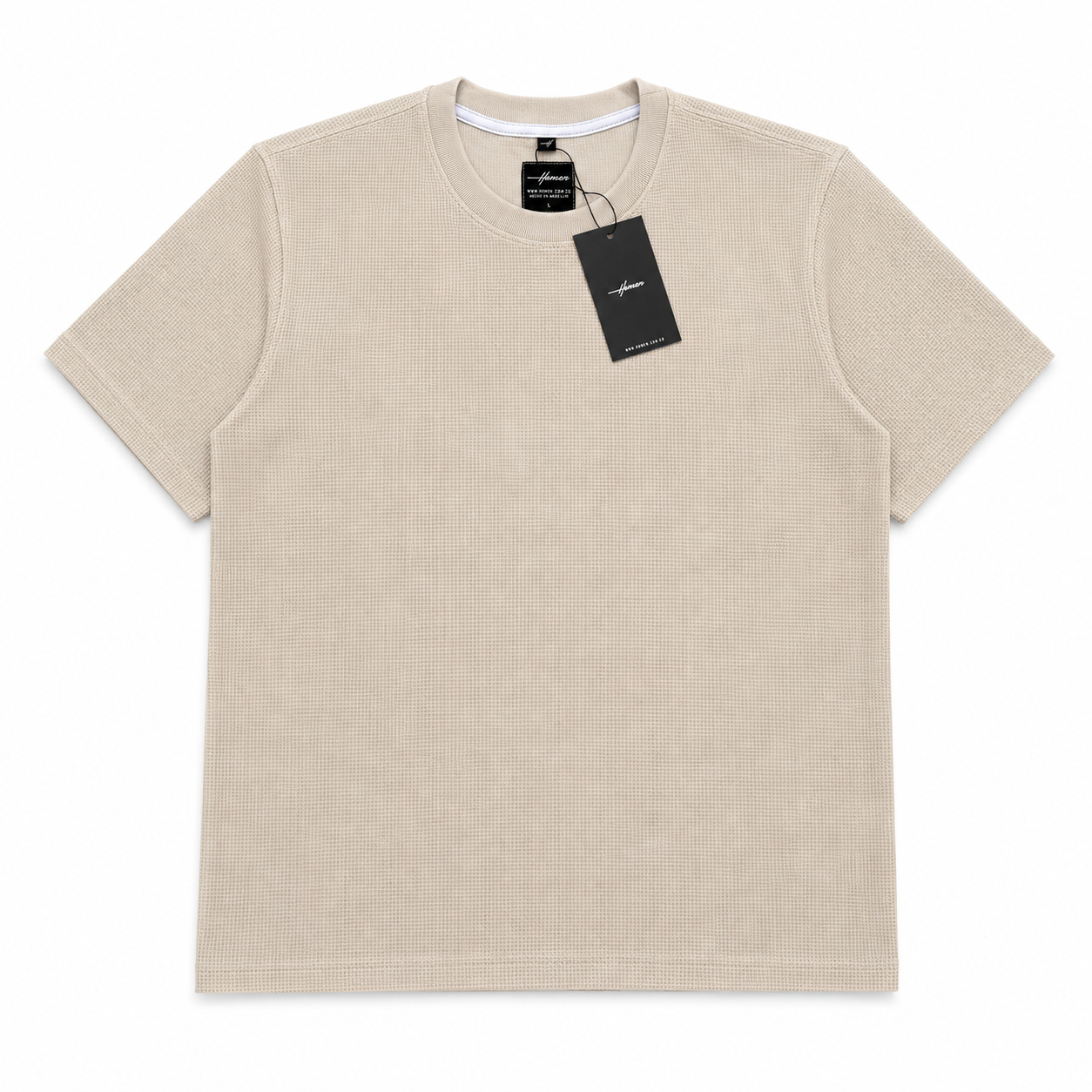 CAMISETA OVERSIZE TEXTURA OKSANA BEIGE