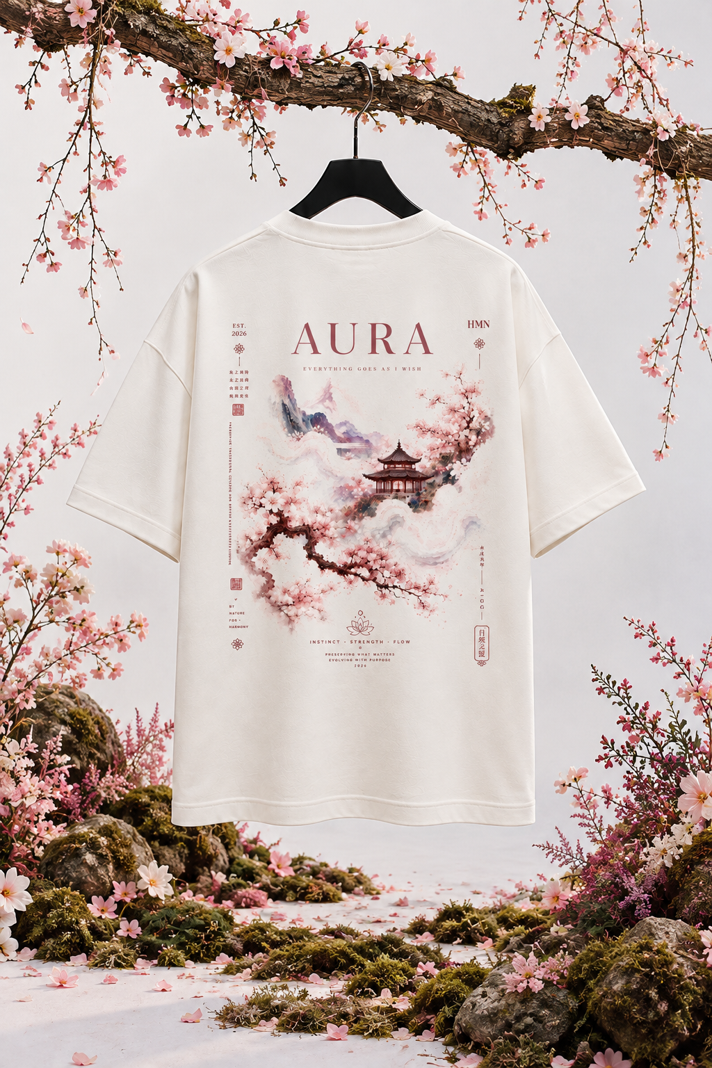 CAMISETA OVERSIZE AURA