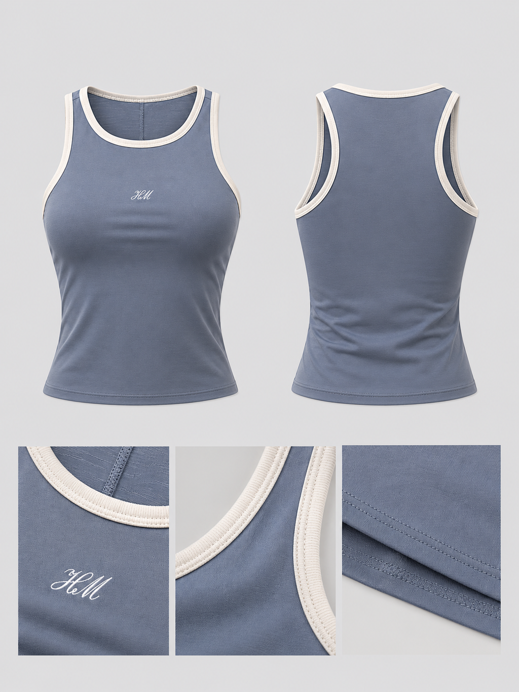 BLUSA MUJER AZUL ESQUELETO