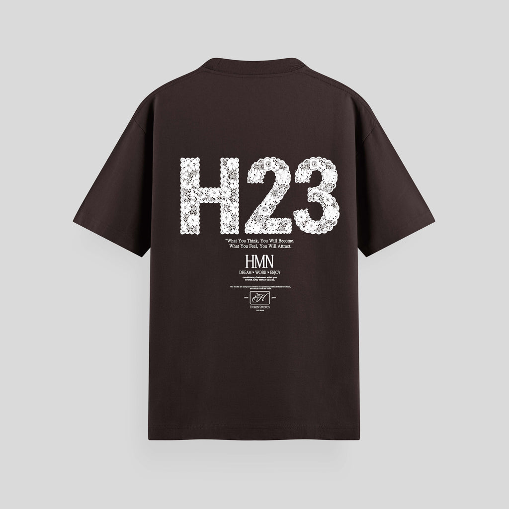 CAMISETA OVERSIZE H23 CHOCOLATE