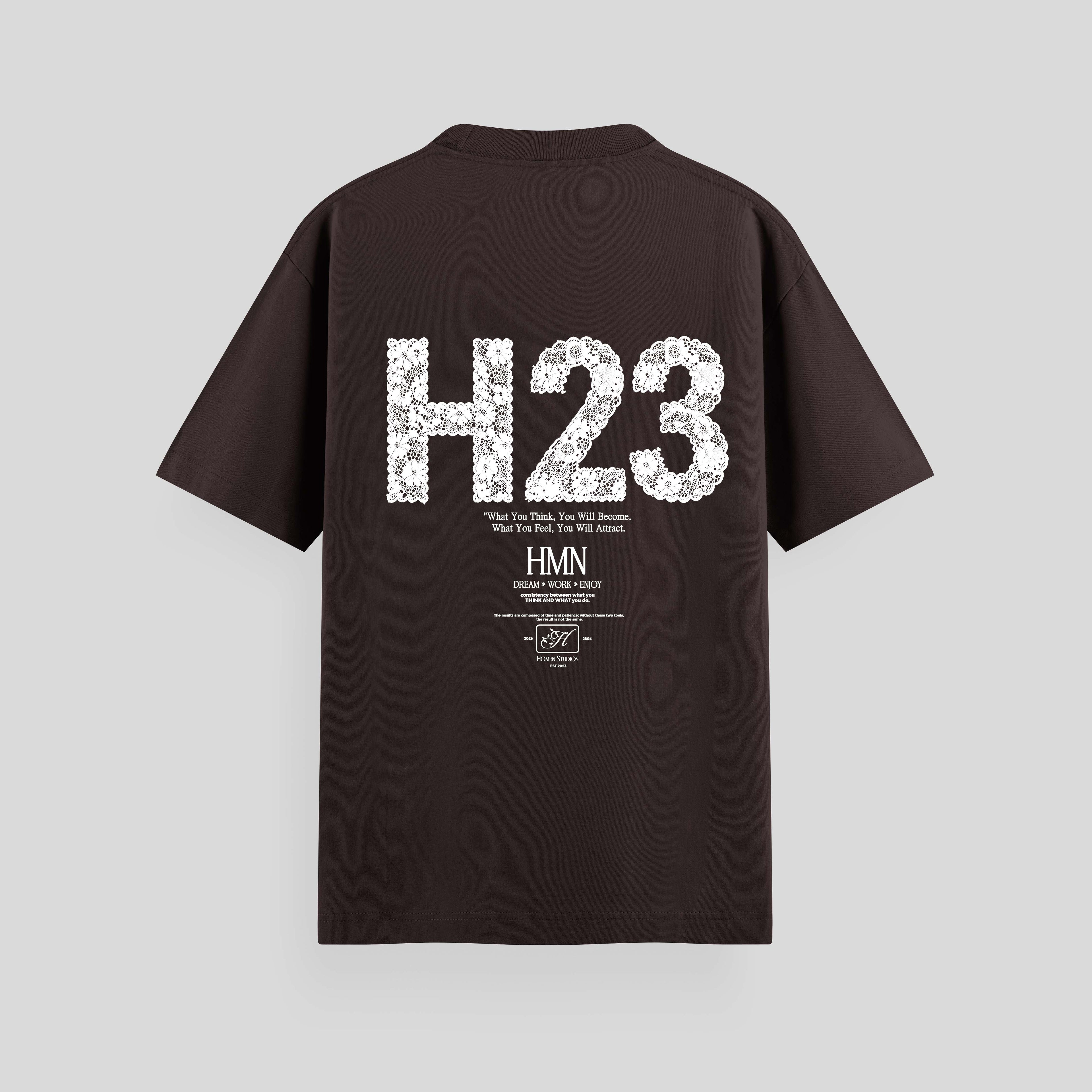 CAMISETA OVERSIZE H23 CHOCOLATE