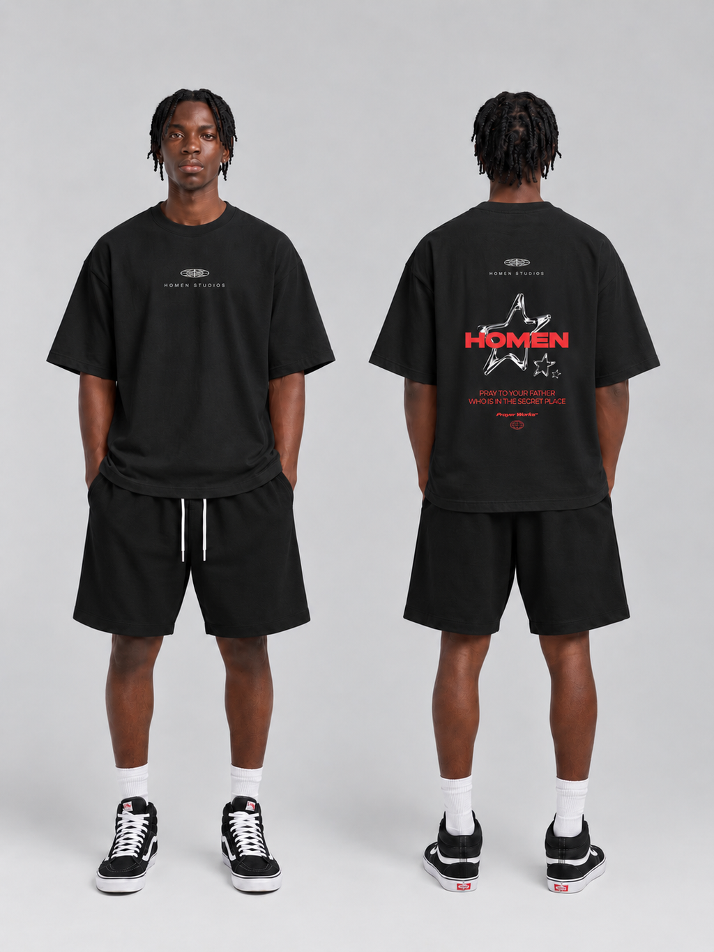 SET CAMISETA Y BERMUDA HOMEN STAR