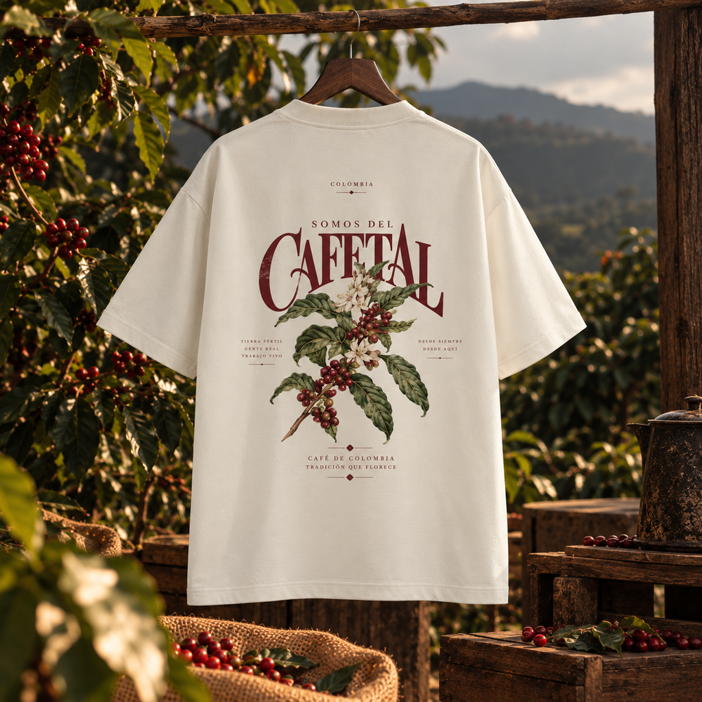 CAMISETA OVERSIZE SOMOS DEL CAFETAL