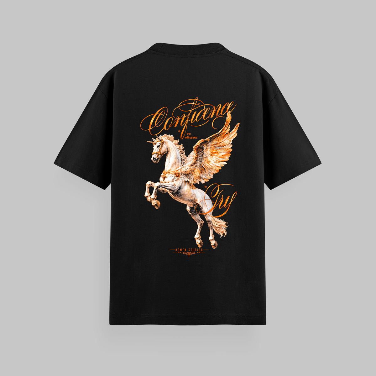 CAMISETA OVERSIZE CONFIDENCE IN BLACK