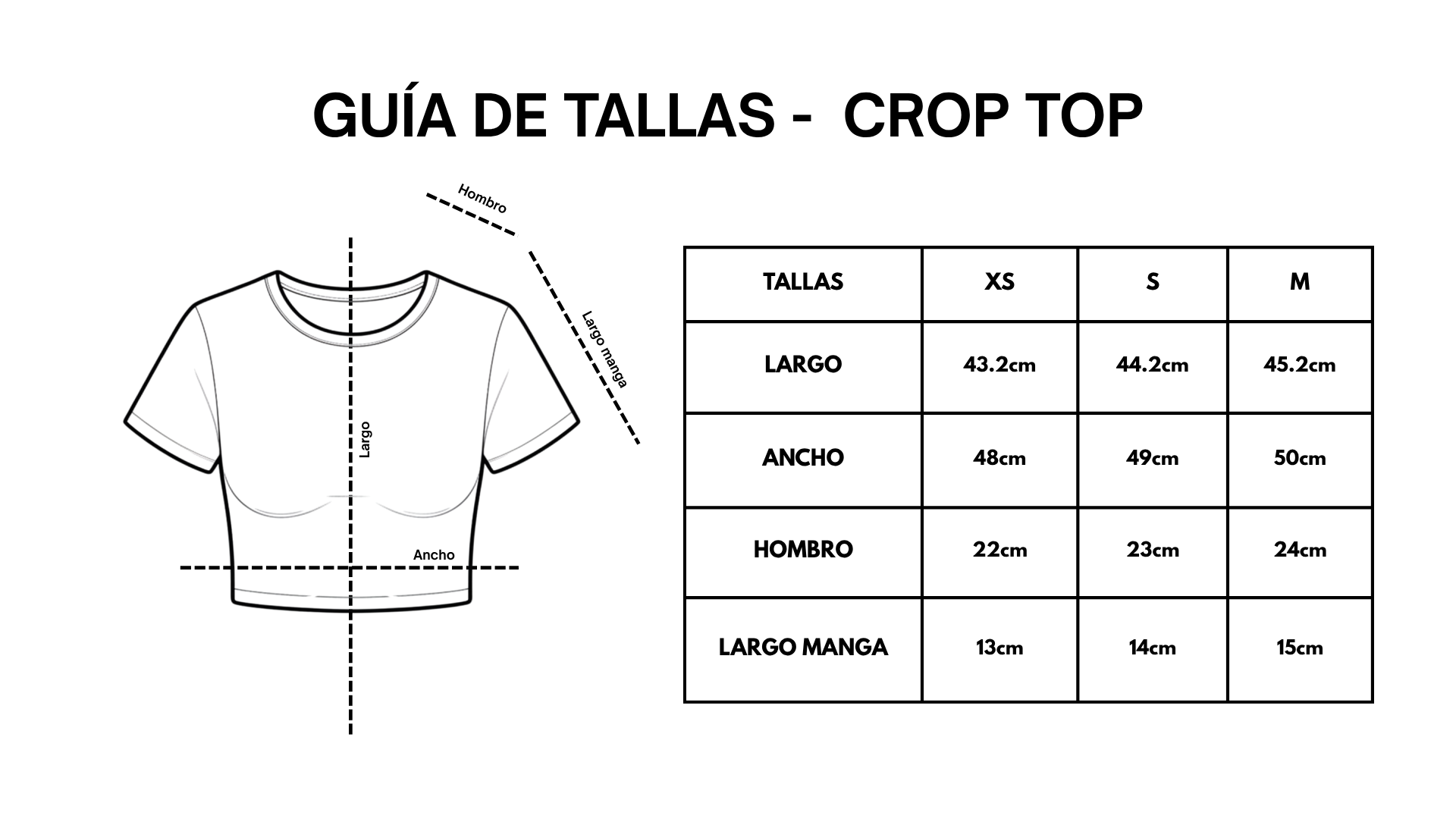 CROP TOP NEGRO