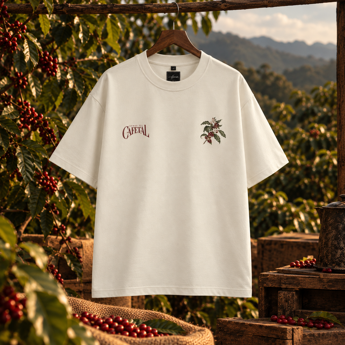 CAMISETA OVERSIZE SOMOS DEL CAFETAL
