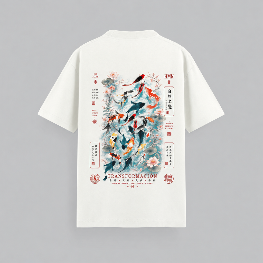 CAMISETA OVERSIZE KOI FISH