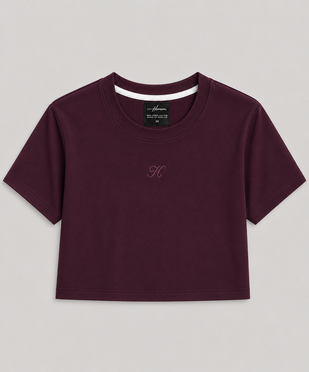 CROP TOP BERENJENA