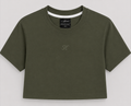 CROP TOP VERDE MILITAR