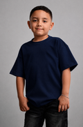 CAMISETA OVERSIZE KIDS AZUL OSCURO
