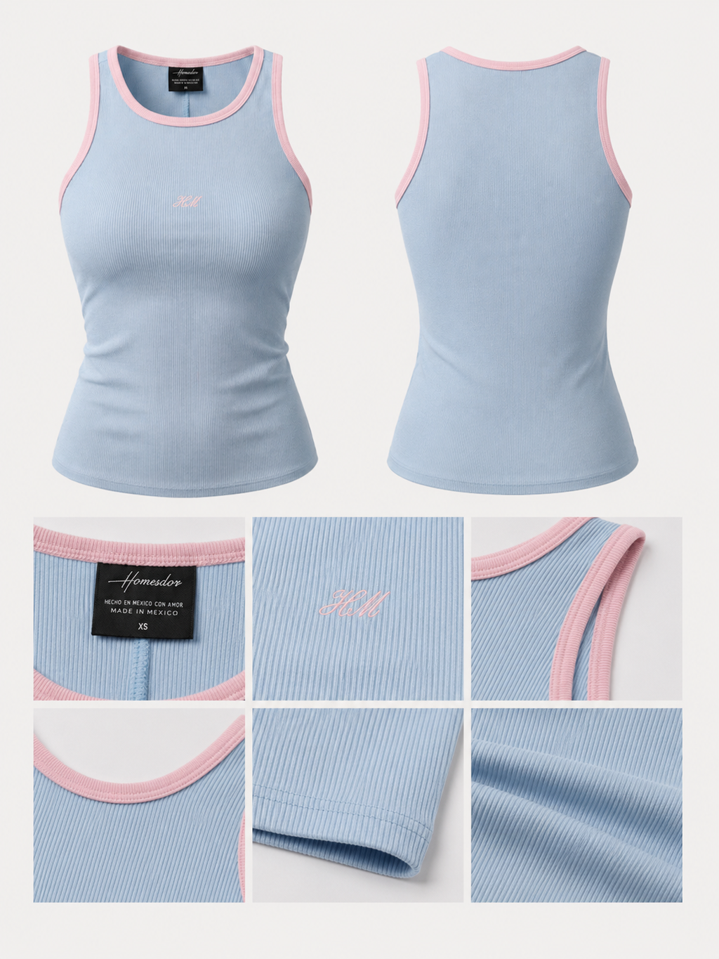 BLUSA MUJER RIB AZUL