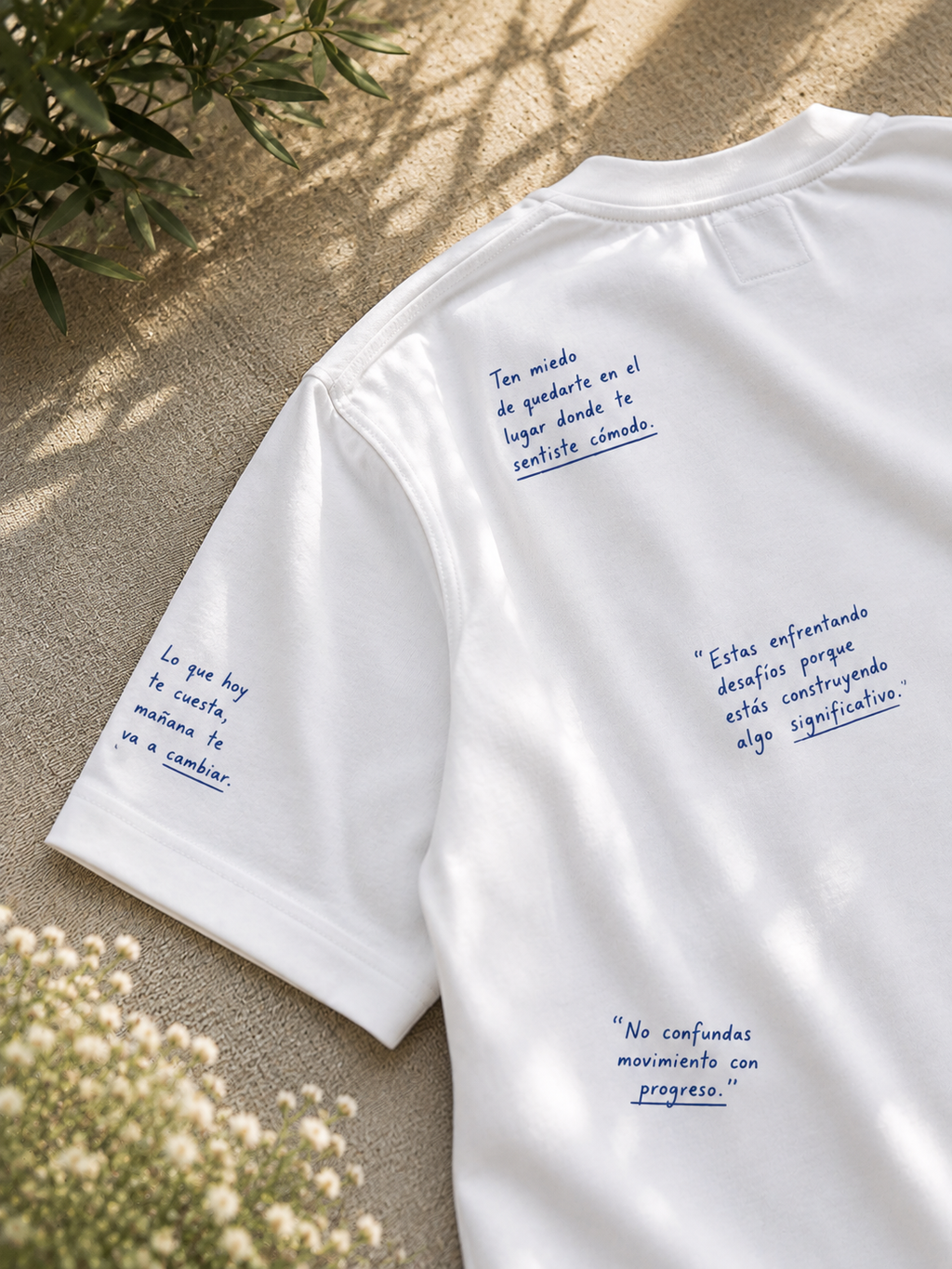 CAMISETA REGULAR FIT FRASES QUE INSPIRA
