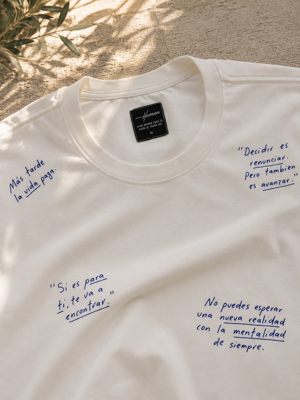 CAMISETA REGULAR FIT FRASES QUE INSPIRA