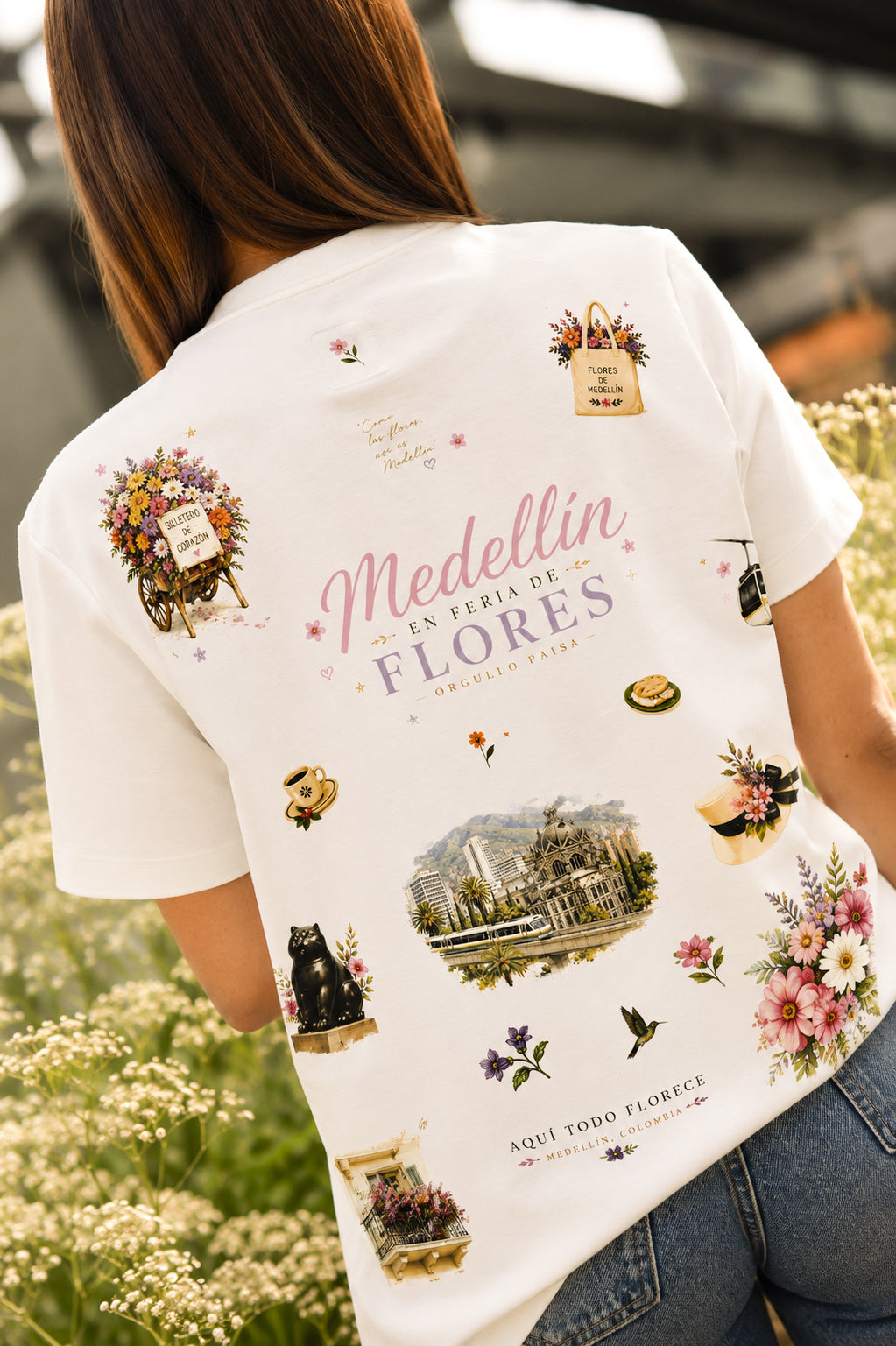 CAMISA MUJER FERIA DE FLORES
