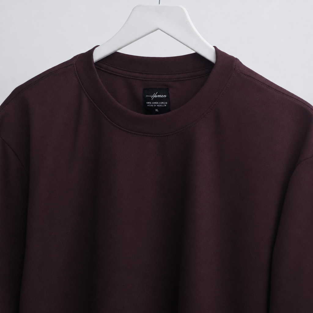 CAMISETA OVERSIZE ULTRA PREMIUM BERENJENA