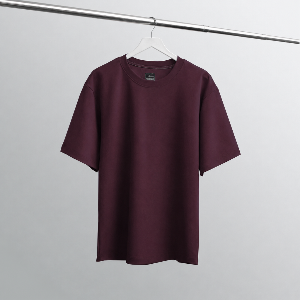 CAMISETA OVERSIZE ULTRA PREMIUM BERENJENA