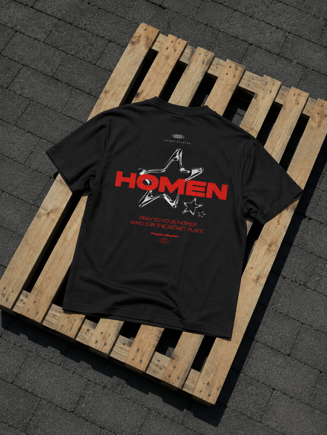 CAMISETA OVERSIZE HOMEN STAR