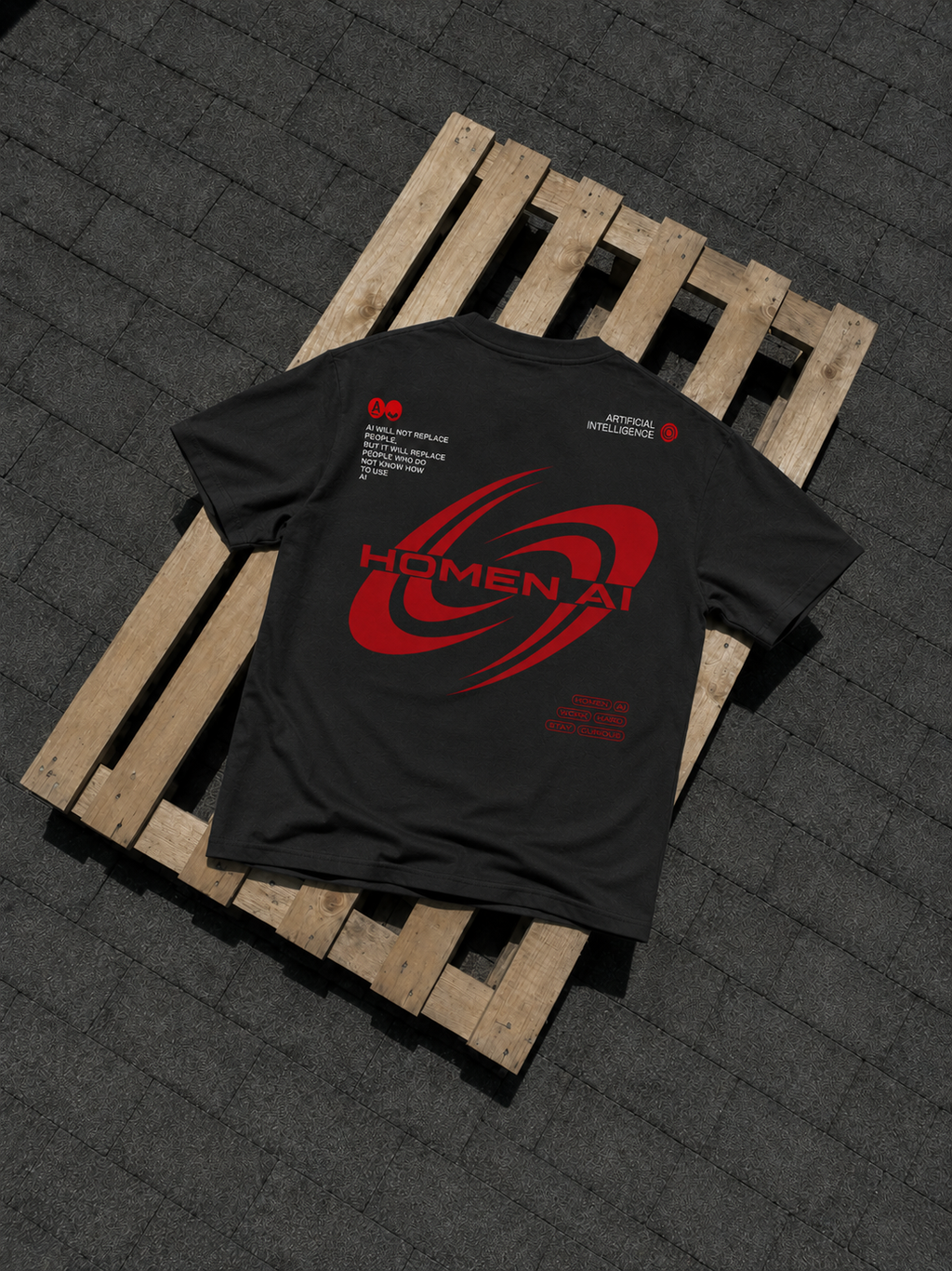 CAMISETA OVERSIZE HOMEN AI