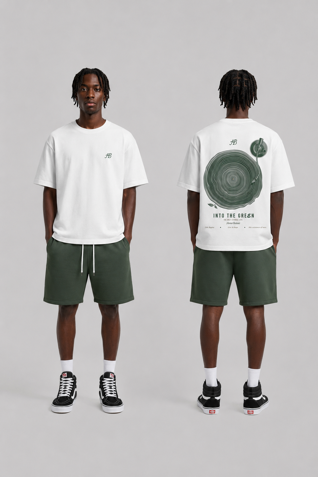 SET CAMISETA Y BERMUDA INTO THE GREEN