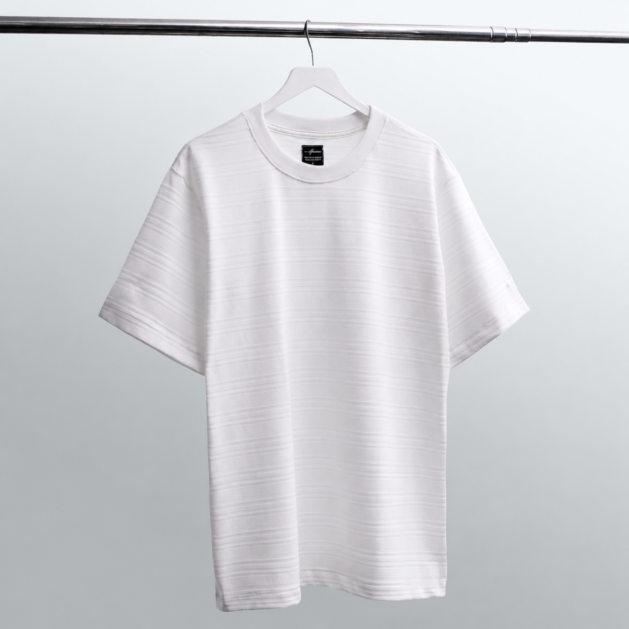 CAMISETA OVERSIZE TEXTURA NATIVA BLANCO HUESO